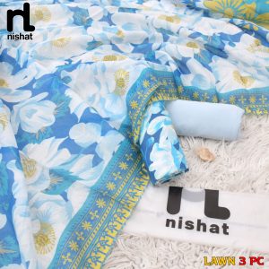Printed lawn 3pcs