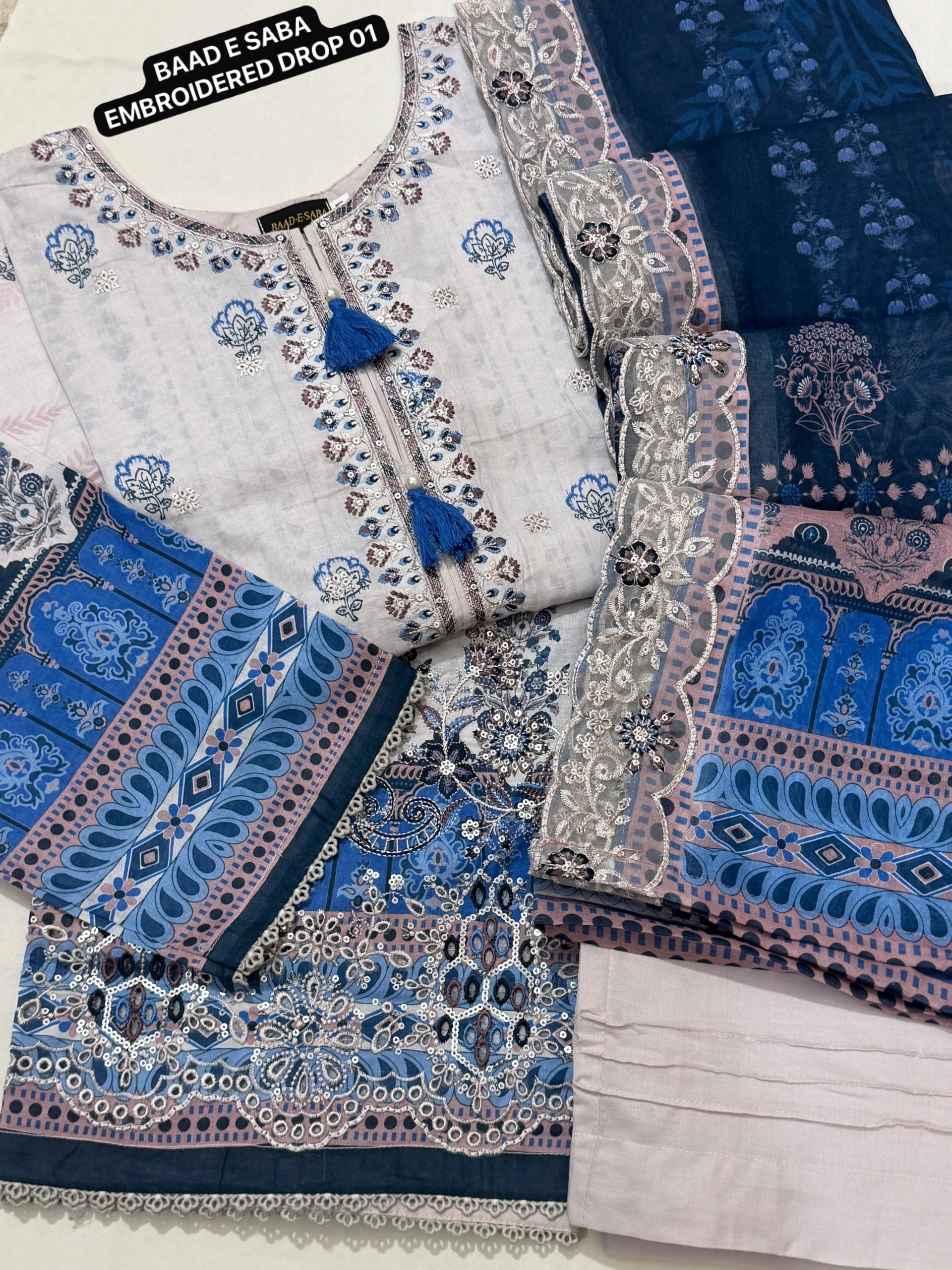 Baad. E. Saba stitched collection - Image 10
