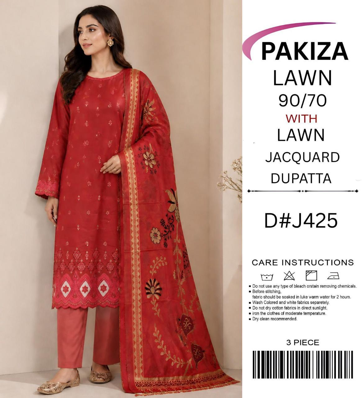 Pakiza Embroidered lawn - Image 5