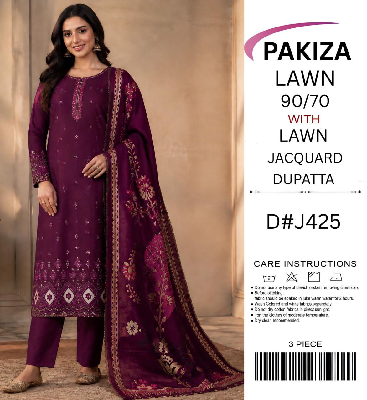 Pakiza Embroidered lawn - Image 2